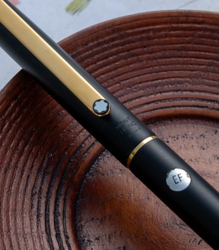1980s Montblanc Noblesse S Line 2118 Black Steel Nib Fountain Pen - 第 4/6 張圖片