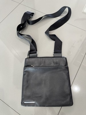 Porsche Design Roadster men's black nylon/leather small crossbody bag
