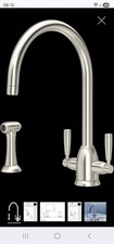 Perrin and Rowe Oberon Mono DM  Sink Mixer tap With Rinse Pewter Spares Repairs