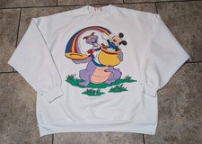 Figment And Mickey 90s Disney Crew Neck Men's Lg Ladies Xl