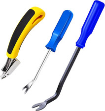 3Pcs Heavy Duty Staple Remover Set Tack Nail Puller Carpet Upholstery Tool