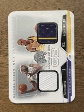 BARON DAVIS REGGIE MILLER 2004-05 FLEER SKYBOX FRESH INK DUAL RELIC 121/199