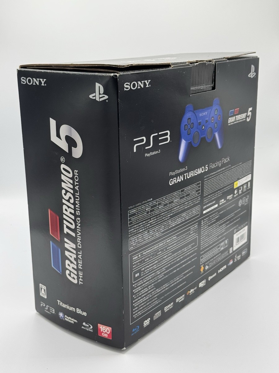 SONY PlayStation 3 PS3 Gran Turismo 5 Racing Pack Titanium Blue