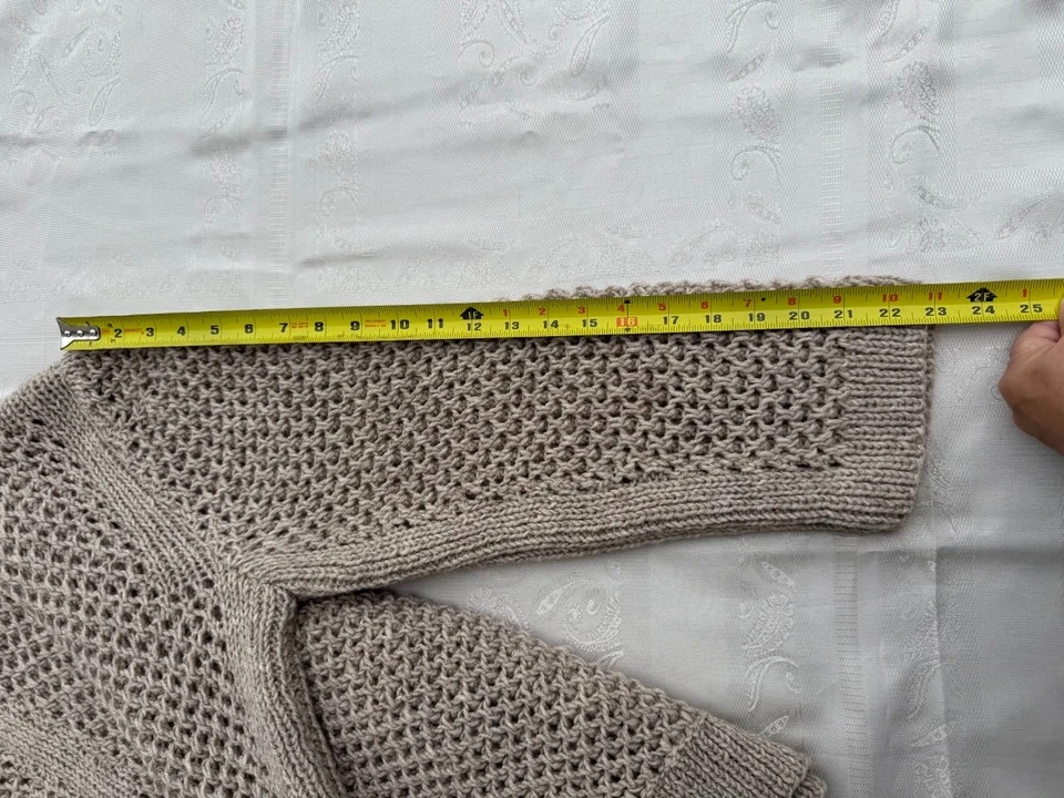 Wool handmade women cardigan size L (BrunelloCucinelli pattern) - Image 3 of 4