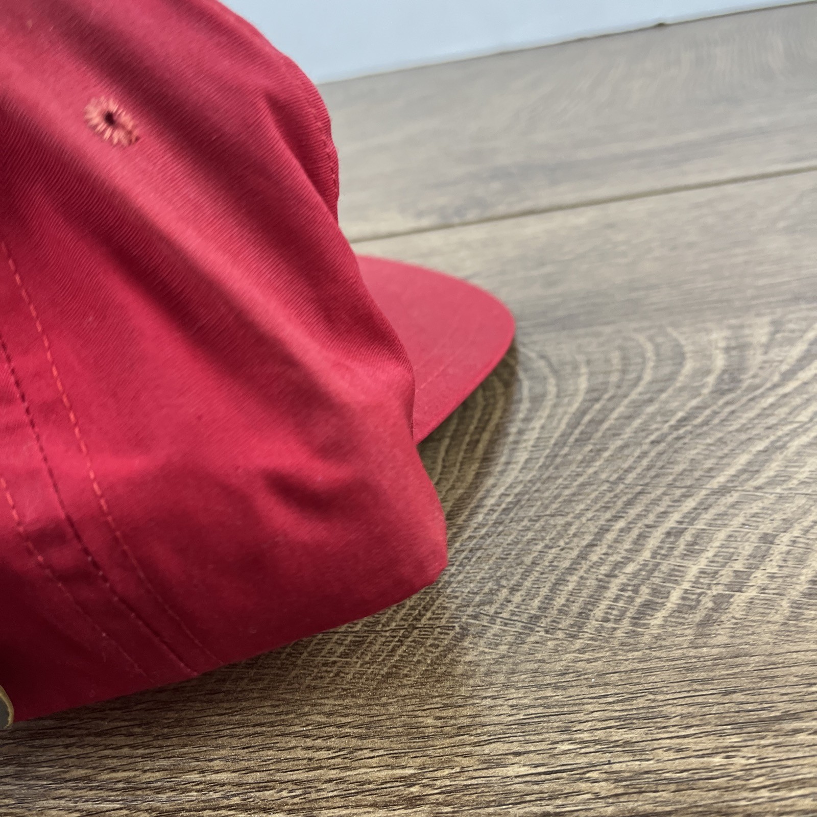 Plain Red Hat Cap Red Adjustable Baseball Hat Adu… - image 8