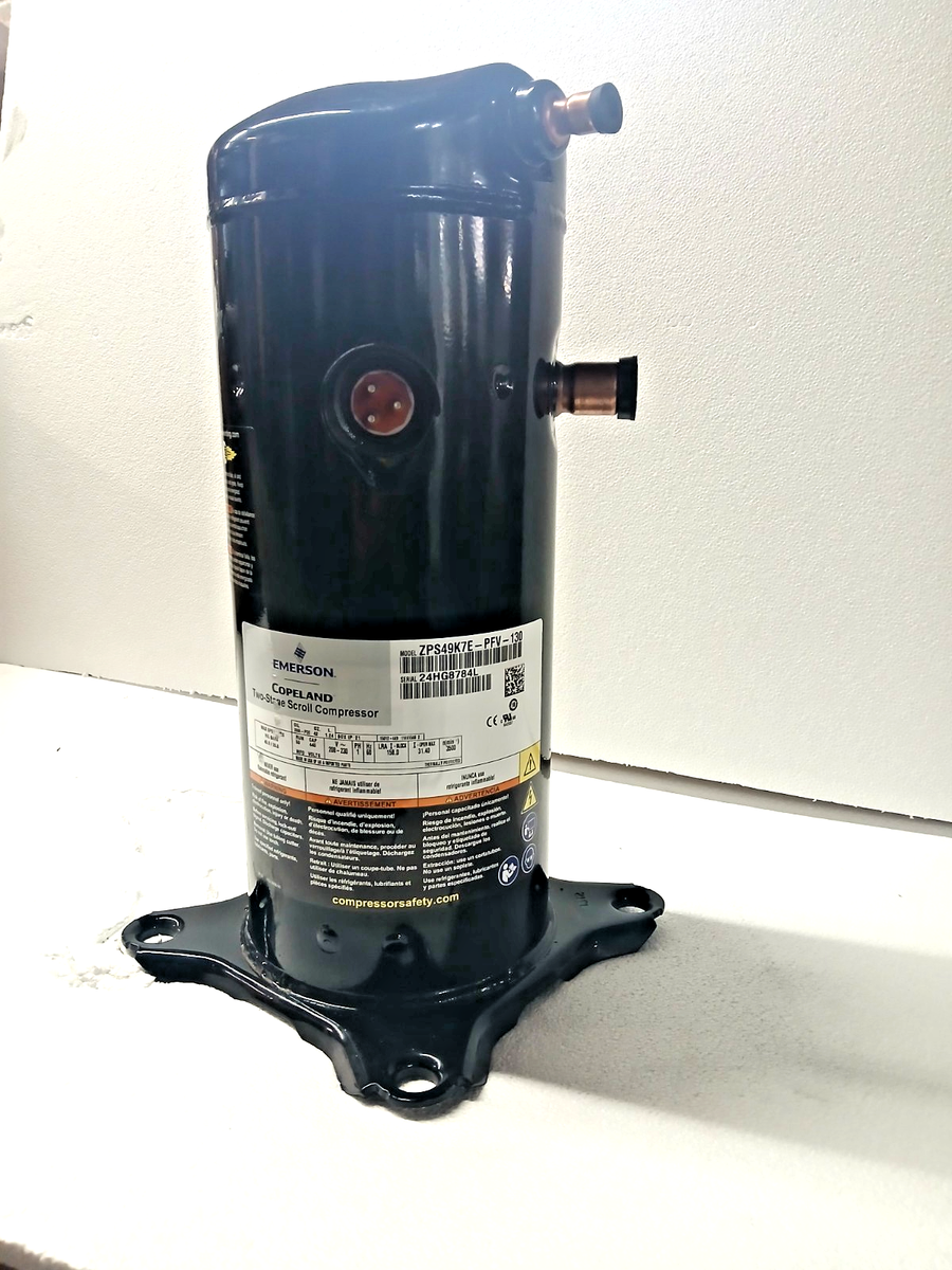 New Copeland Scroll Compressor ZPS49K7E-PFV-208-230V-4 Ton-1 PH