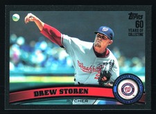Drew Storen Washington Nationals 2011 Topps Black #494 SN /60