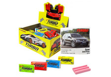 Turbo Kaugummi mit Sammelkarten Auto 1er Pack Original Nostalgic Candy