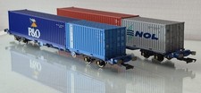 Hornby KFA Container wagons, R6485 & R6927 with Removable Loads 00 Gauge