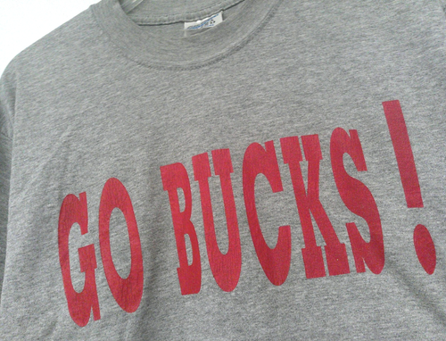 Vintage Ohio State Buckeyes T-Shirt Mens Size Large Gildan Cotton Polyester Knit - Picture 5 of 8