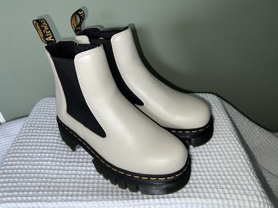 Dr. Martens Audrick Plateau Boots Gr.39 Weiß Creme - Topzustand, wie neu !!!