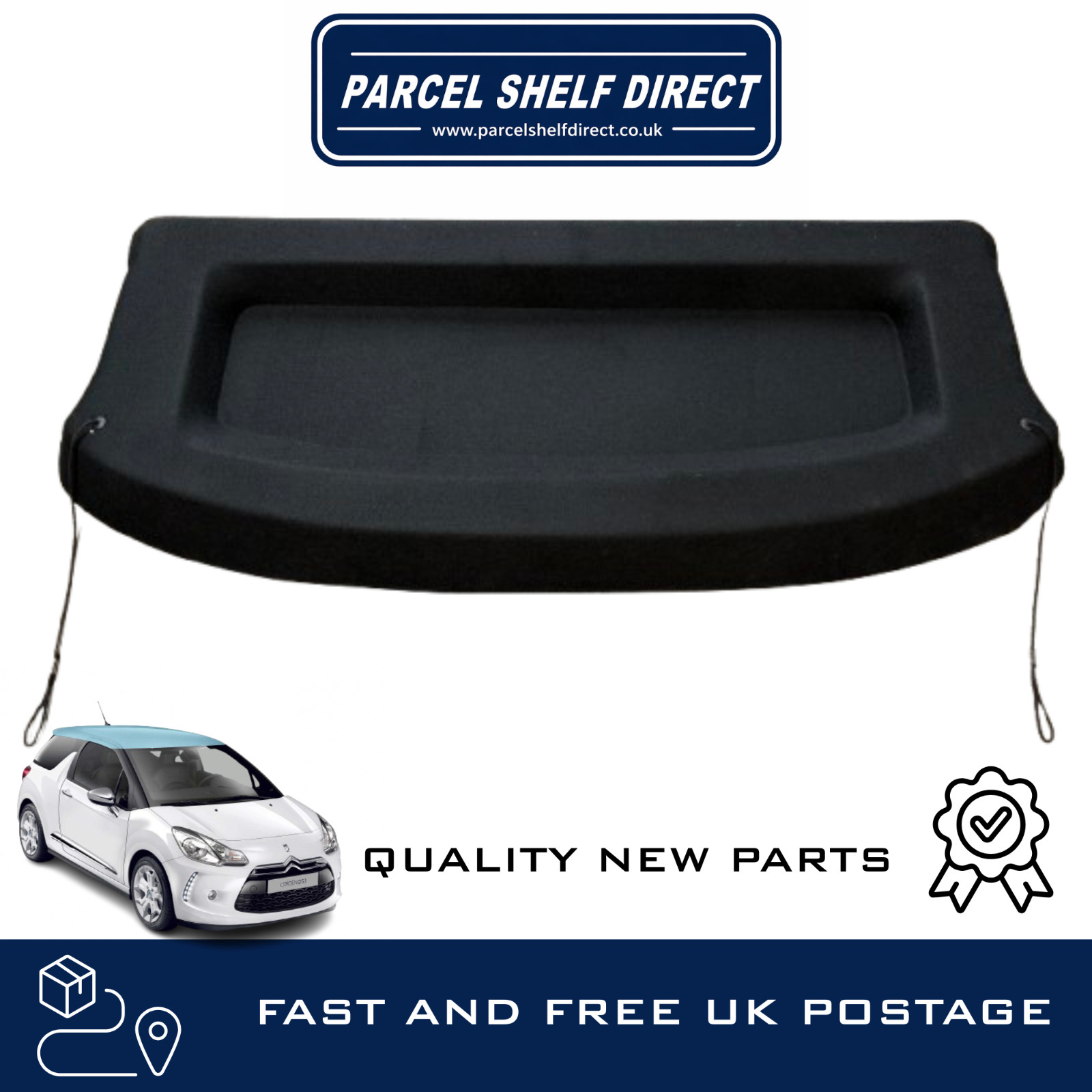 CITROEN DS3 PARCEL SHELF / LOAD COVER / LUGGAGE COVER 2010-2016 - BRAND NEW