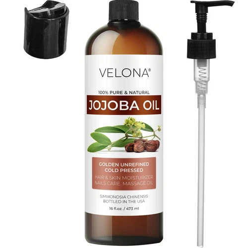 Jojoba Oil - 16 fl oz | 100% Pure and Natural | After Shower Body Oil | Golde... - Picture 7 of 9