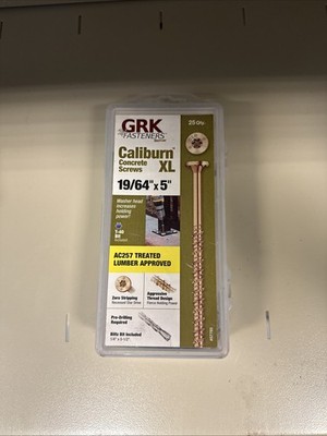 GRK Fasteners Caliburn XL Concrete Screws (part #57785) 25 Count