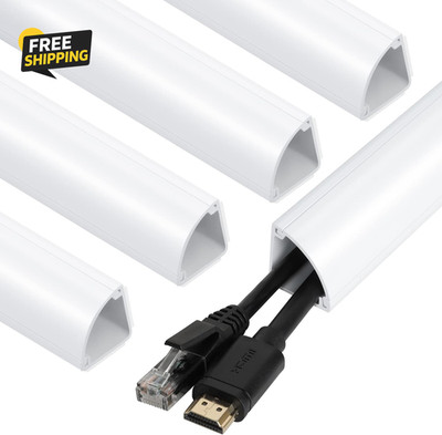 Corner Cable Concealer, 85-Inch Cord Cover, Large Capacity Corner Duct