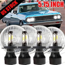 4pcs For 1964-1970 Chevy Chevelle 5.75 5-34 6000k Led Headlights Hilo Beam 4pcs For 1964-1970 Chevy Chevelle 5.75 5-34 6000k Led Headlights Hilo Beam