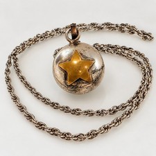 Vintage Taxco 925 Sterling Silver Harmony Ball Necklace 25