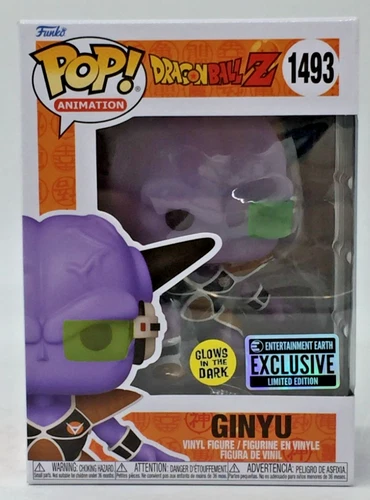 Funko Pop! Animation Dragonball Z Ginyu #1493 Glows EE Exclusive W/Protector