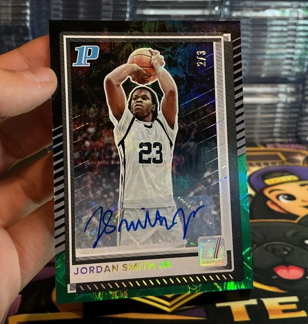 2025-26 Donruss Jordan Smith Jr. Black Green Auto 2/3 eBay 1/1 Jersey Match