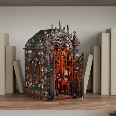 Dark Castle Miniatur Holz Brainteaser Haunted Manor Miniatur Stressabbau