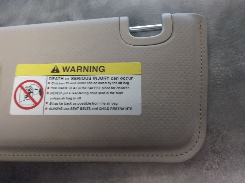 2005 Bentley Continental GT Coupe left sunvisor sun visor