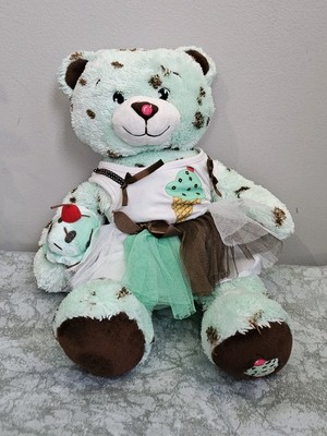 Build A Bear Mint Ice Cream Plush Bear 17'' Baskin Robbins Chocolate Chip Teddy
