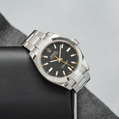 ROLEX Milgauss 116400 40mm Stainless Steel Oyster Bracelet Black Dial 2008
