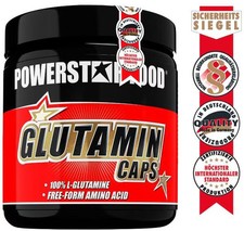 Powerstar Food GLUTAMIN CAPS – L-Glutamin, 300 Kapseln