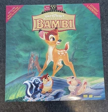 Walt Disney’s Bambi Laserdisc LD Masterpiece 55th Anniversary Limited Edition
