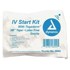 Dynarex 4692 Iv Start Kit, Polyethylene, Tyrek, 5 5/16 In L, 3 15/16 In W