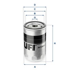 UFI &Ouml;lfilter 23.130.03 Anschraubfilter f&uuml;r SL W201 190 S124 MERCEDES W124 C124