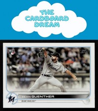 Sean Guenther 2022 Topps #471 RC Rookie Miami Marlins Baseball Card