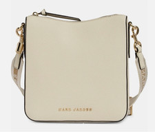 NWT Marc Jacobs Drifter Swing Pack Crossbody Leather Bag Marshmallow Off White