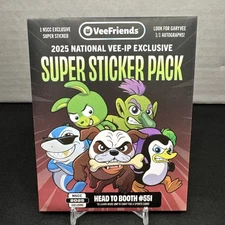 The National Exclusive VeeFriends VEE-IP Super Sticker Pack Sealed NSCC Gary Vee