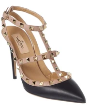 Valentino Rockstud Caged 100 Leather Pump Women's