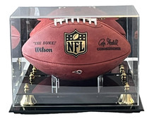 UV Protected DELUXE FULL-SIZE FOOTBALL DISPLAY CASE Football not included 