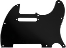 Telecaster Pickguard 8 Hole 3Ply Black for USA Mexican Fender Tele Guitar