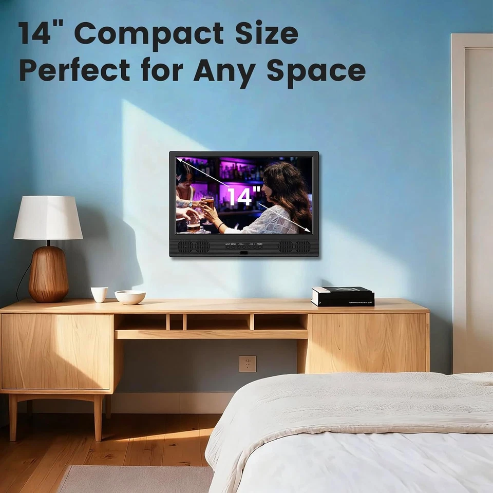 14 Inch Small Smart TV HD 720P LED, Compact Flat Screen Smart TV with Built-In S - Image 2 of 4