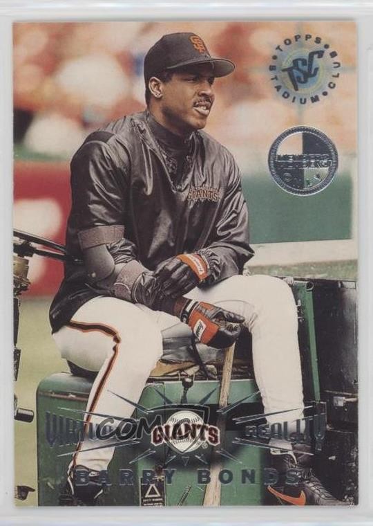 1995 Topps Stadium Club Virtual Reality Members Only Barry Bonds #136 1o3
