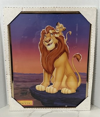 Vintage The Lion King 20'' x 16'' Framed Poster by O.S.P. Publishing New/Old Stock