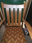 LifeTime Furniture Mission Oak Rocking Chair Original Label Fresh Estate Find — photo 2