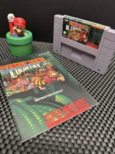 Donkey Kong Country (SNES,1994) - Game and Manual - CLEAN!