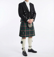 Scottish National Tartan 8 Yard 12oz Weight Men's Wool Blend Kilt