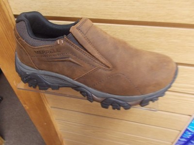 MERRELL MEN'S MOAB ADVENTURE MOC J91837 LEATHER DARK EARTH BROWN MED WIDTH NEW