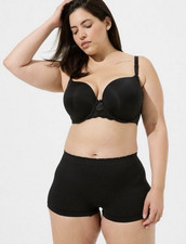TORRID SEAMLESS SMOOTH Boyshort MID-RISE BOYSHORT PANTIES Size 0 Black