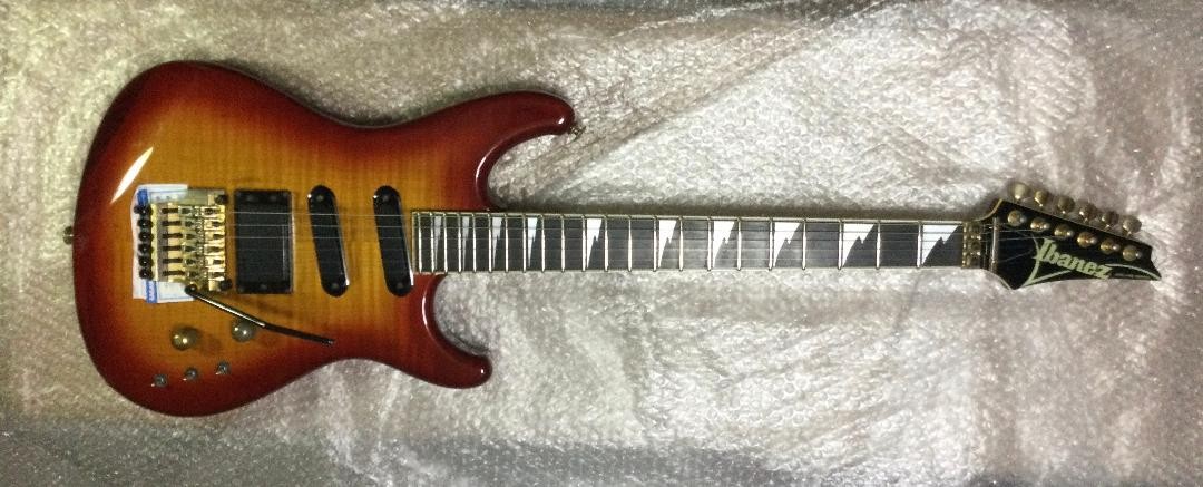 Ibanez 日本製 flame maple back top red Ibanez Japan flame maple back top red Safe Packing! | eBay