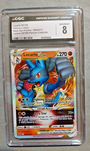 Lucario VSTAR graded CGC 8 for sale on eBay