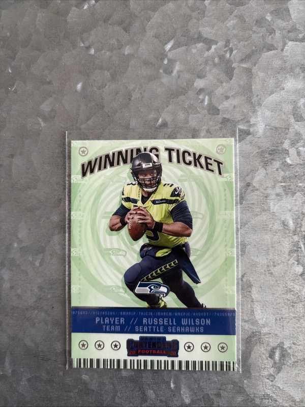 2020 Panini Contenders - Winning Ticket Russell Wilson #WT2