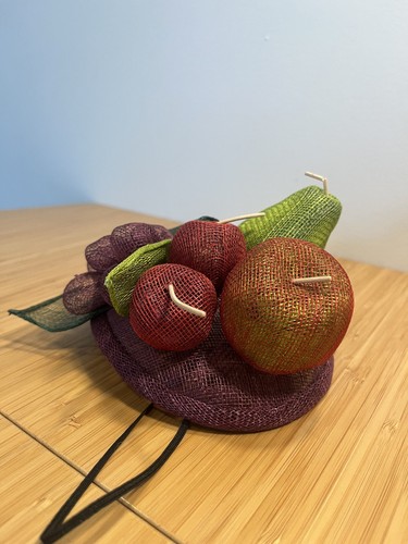 Fruit Basket Sinamay Fascinator - Handmade!