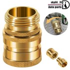 for Dramm 22729 Heavy Duty Brass Hose Coupler Quick Disconnect Connector 3/4"
